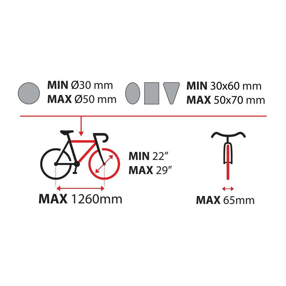 Portabici per gancio traino ELIX 2 bici Nordrive - immagine 5