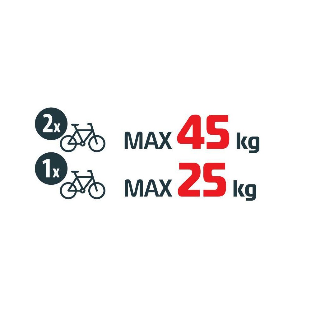 Portabici per gancio traino ELIX 2 bici Nordrive - immagine 2